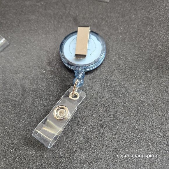 Red White Blue Flip Flops Badge Reel, Retractable Badge Holder Clip, ID Holder - Picture 2 of 2